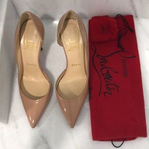 Christian Louboutin Iriza pump in nude! 35 1/2